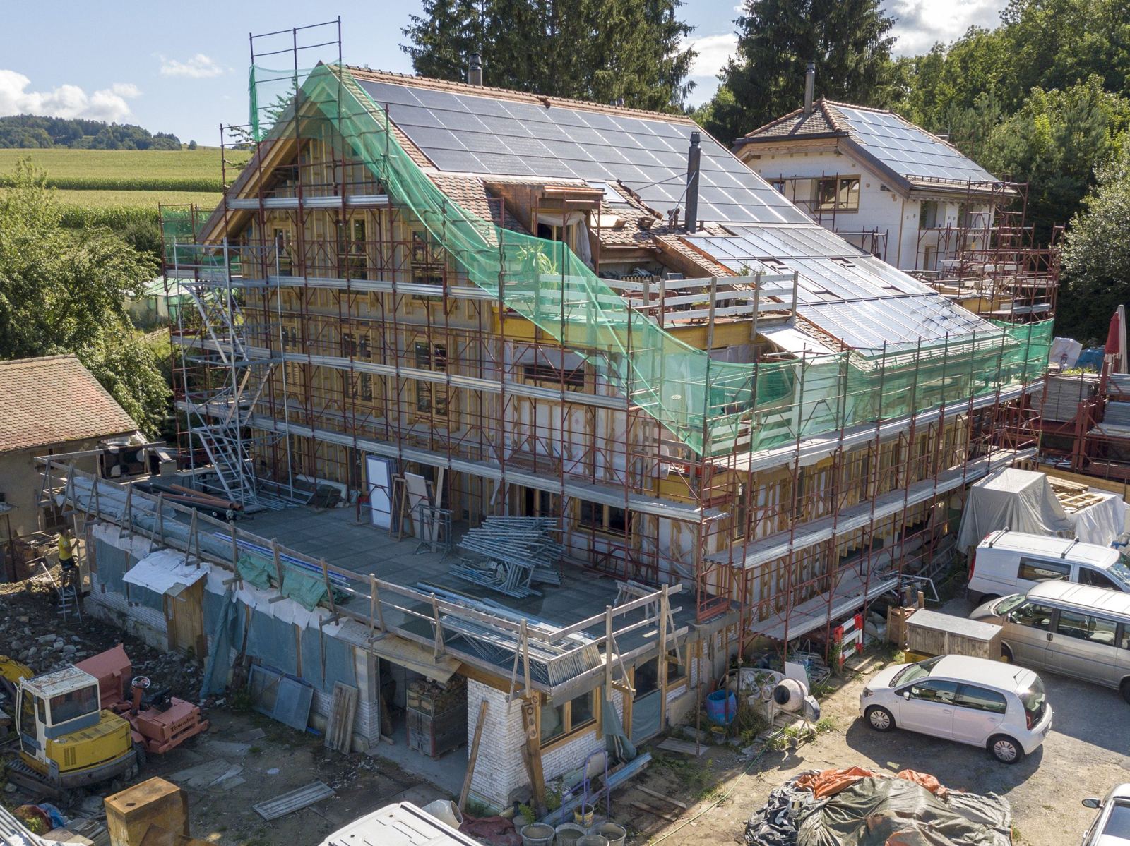 Chantier vu du ciel