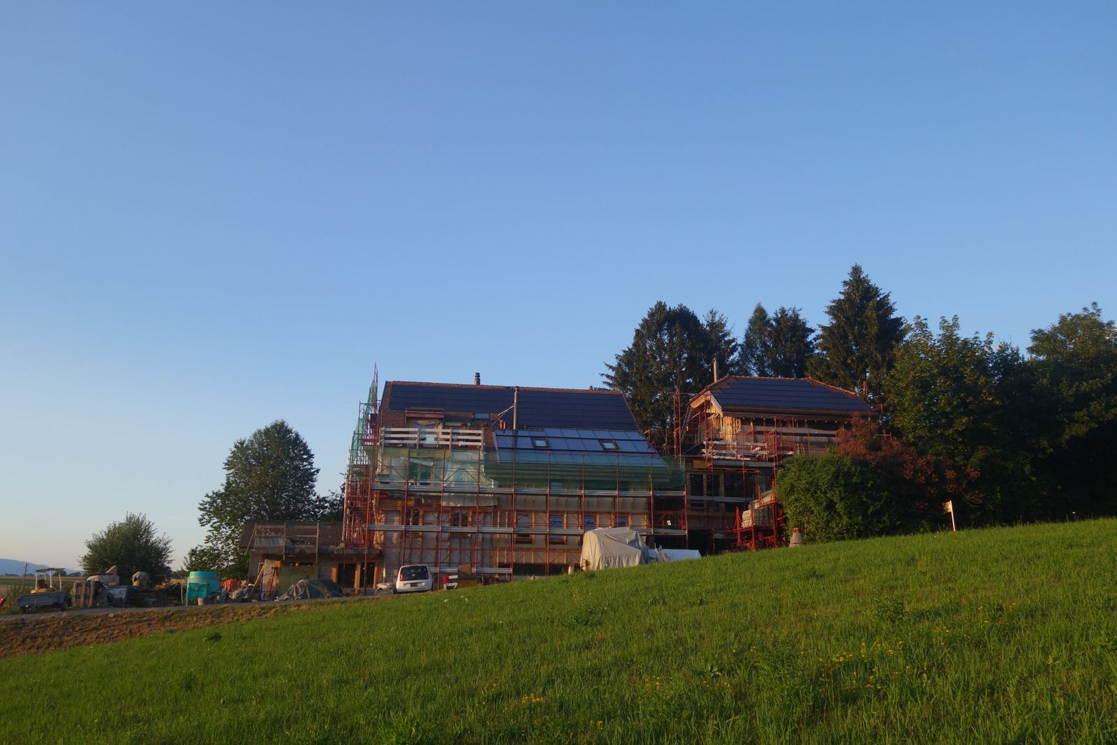 Le moulin en chantier